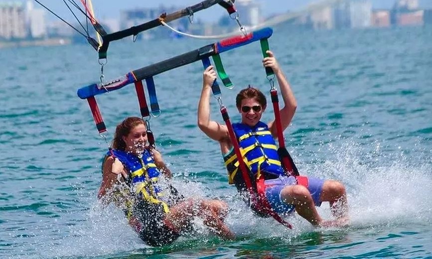 Experience Parasailing for Two Over Madeira Beach's Scenic Views