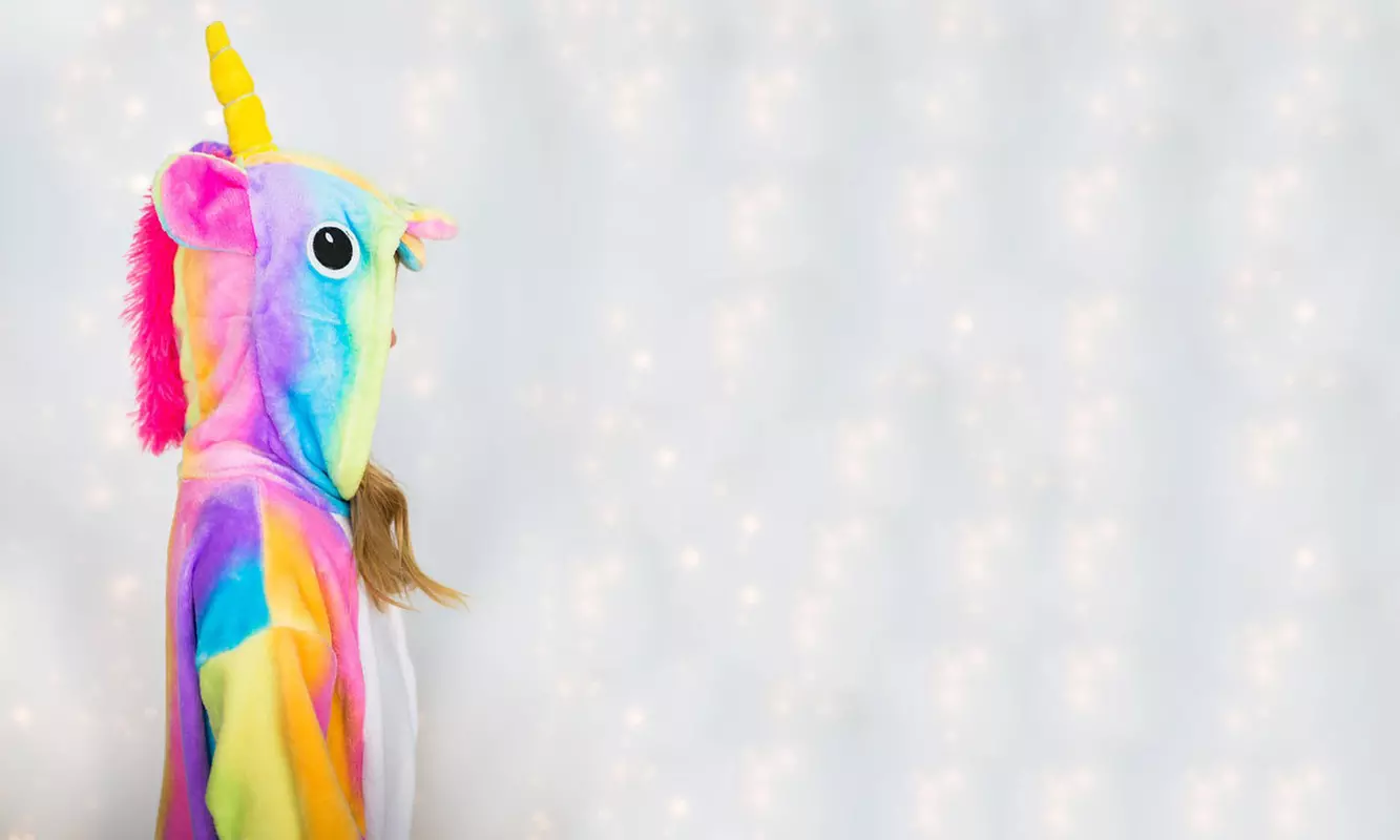 Kids Personalized Plush Unicorn Pajama Lounger from Embellish Accessories and Gifts (73% Off) - Second Medium