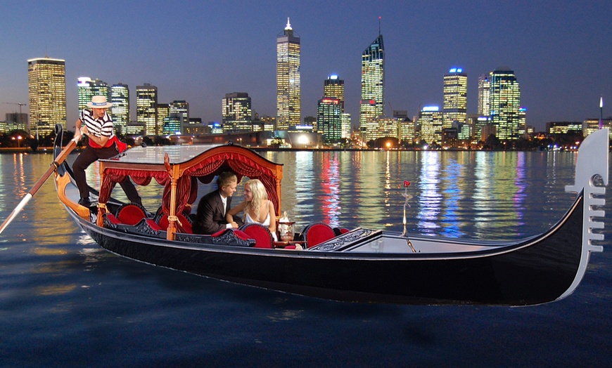 Image 1: 30-Minute Hand-Crafted Venetian-Style Gondola Ride for 2-8 People 