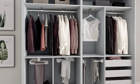 Porta cinture laterale o appendiabiti estraibile ​per armadio Emuc