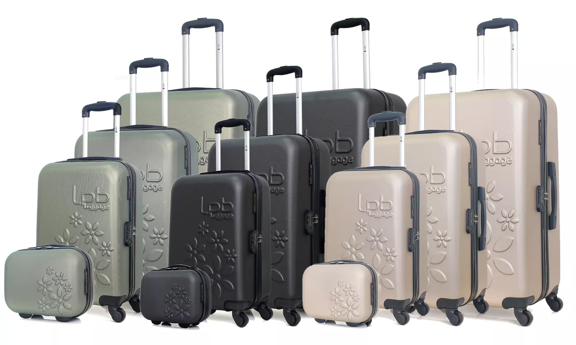 Conjunto de 4 maletas de viaje con envío gratuito - Primary Image