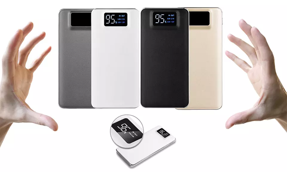 1x oder 2x 20.000 mAh Powerbank mit 2 USB Anschlüssen und Display in der Farbe nach Wahl inkl. Versand - Primary Image