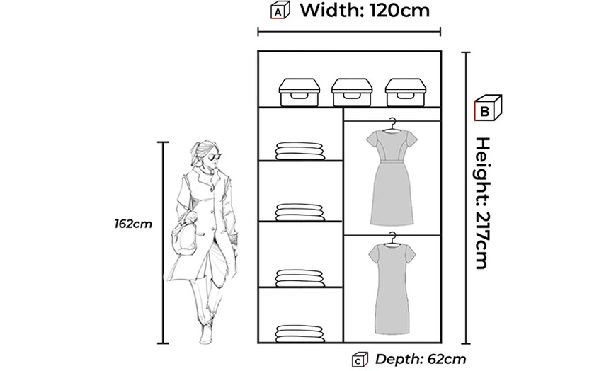 Image 15: Free-Standing Sliding Door Wardrobe