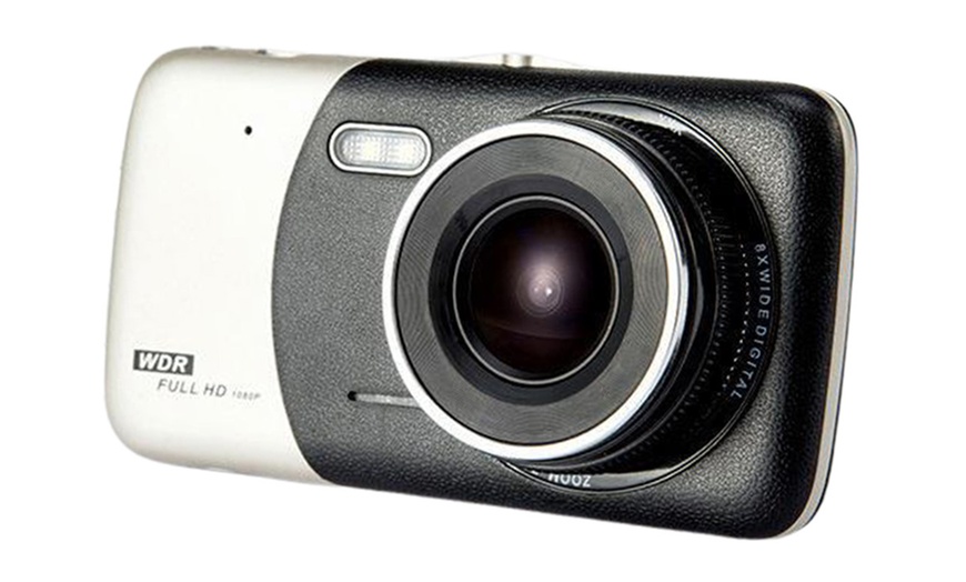 Image 2: 1080P Front and Back Dash Camera with Night Vision Capability