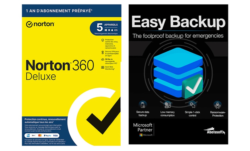 Image 3: Norton Antivirus and Easy Backup Pack
