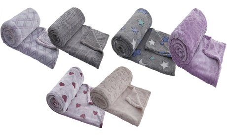 1 o 2 plaid in jaquard in tinta unita disponibile in varie fantasie