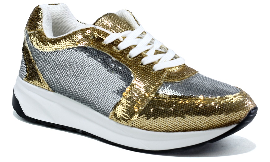 Image 12: Hot Soles Glitter trainers