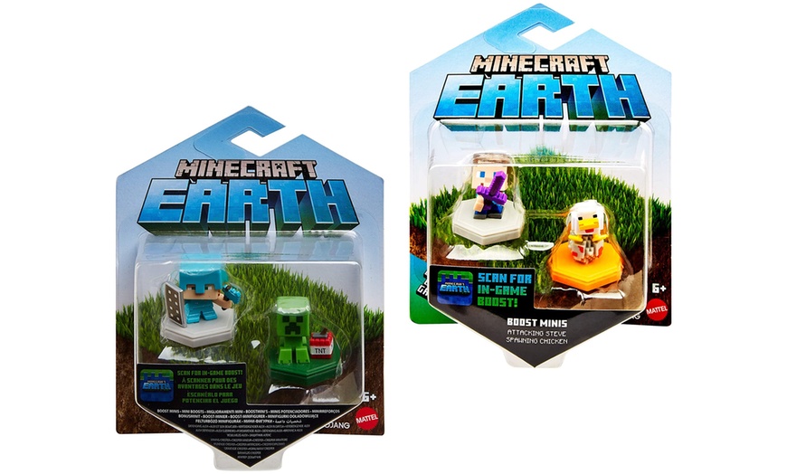 Image 2: Mattel Minecraft Mini Figurines