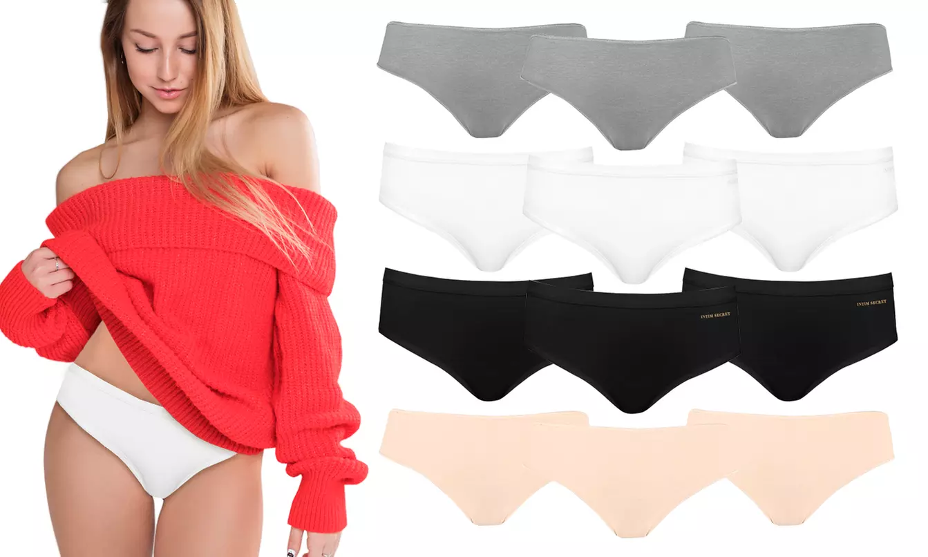 Pack de 12 culottes en coton basiques - Primary Image