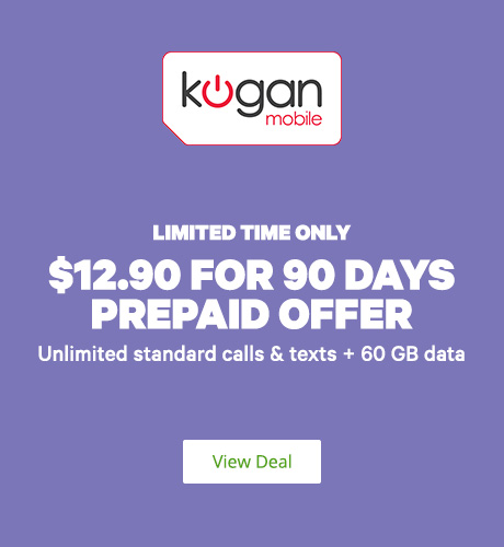 Kogan Mobile. 90-Days Prepaid Offer for only $12.90! 60GB Data and Unlimited* Talks and Texts + Free SIM