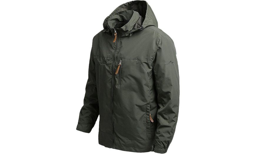 Image 5: Outdoor Hiking Windproof Men's Sports Jacket 