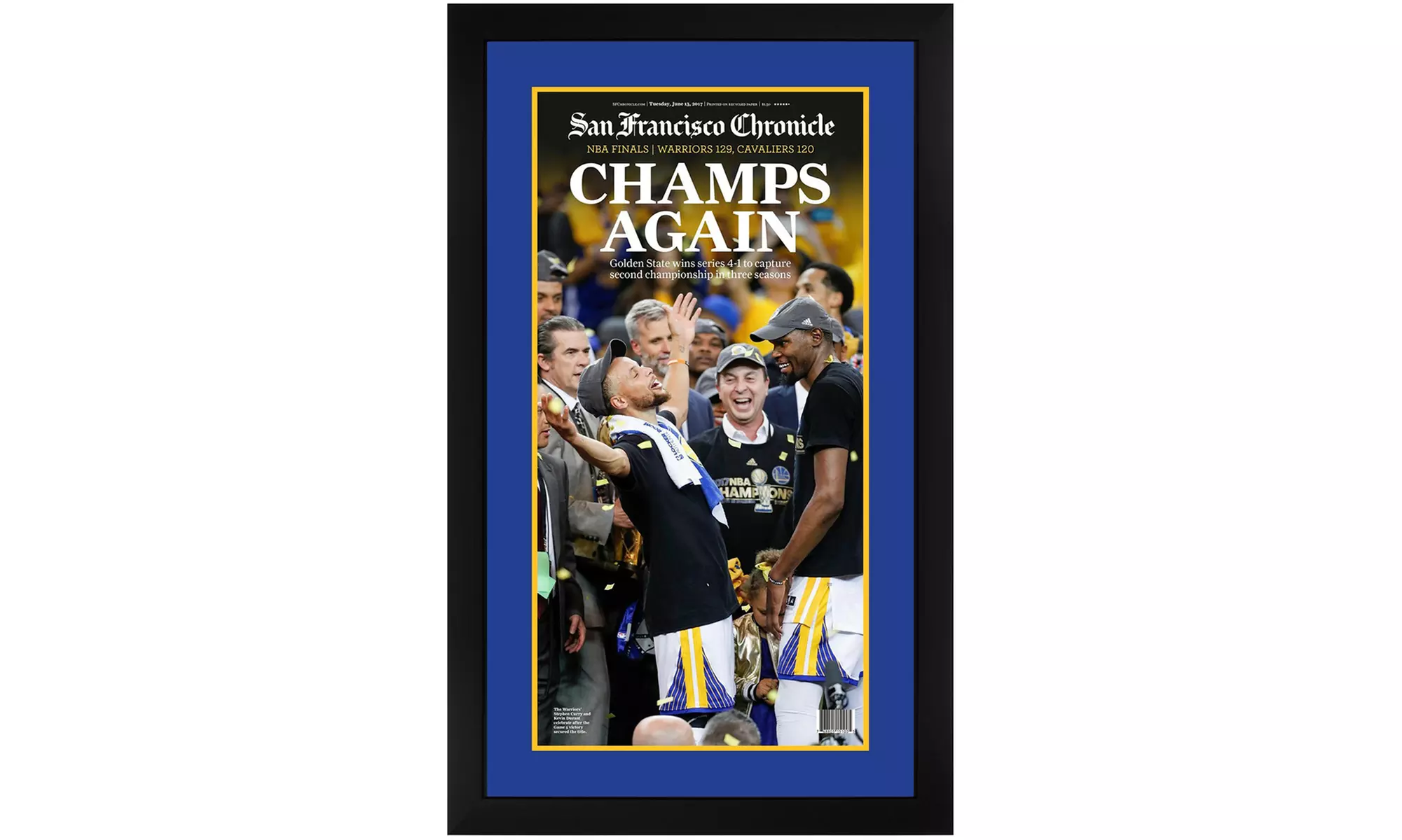 $75 for GS Warriors Champ San Francisco Chronicle Newspaper from Powers Sports Memorabilia ($79 Value) - Primary Image