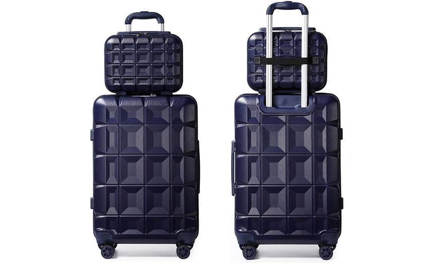 Image 21: One or Four Lightweight Hard Shell ABS Suitcases with TSA Locks