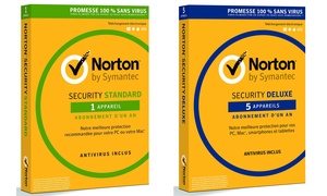 One or Two Years Norton Security Standard or Deluxe