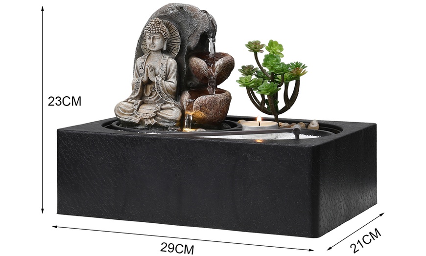 Image 7: Zen Buddha Tabletop Fountain