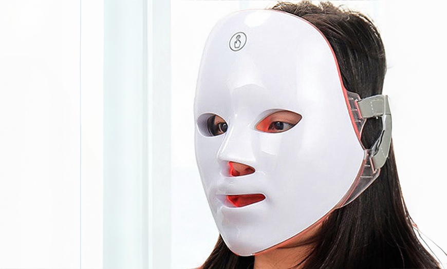 Image 1: LED Rejuvenation Light Therapy Facial Mask