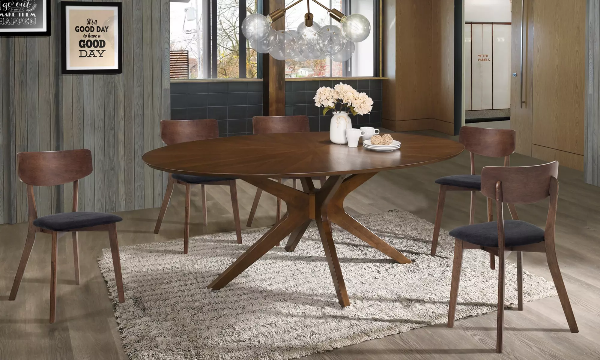 Tomasucci Tisch Tallin oder Cork in Nussbaum- oder Eichen-Optik - Primary Image