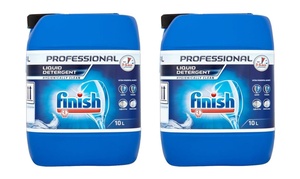 Two Bottles of Finish Professional Liquid Detergent 10L