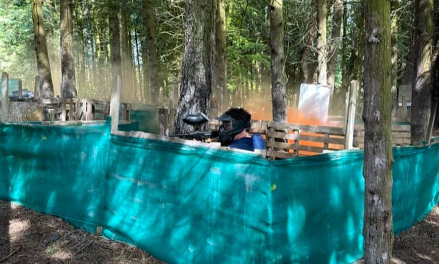 Image 10: Half-Day Paintball- Groups of 5, 10, or 15 with 100 Paintballs Each!