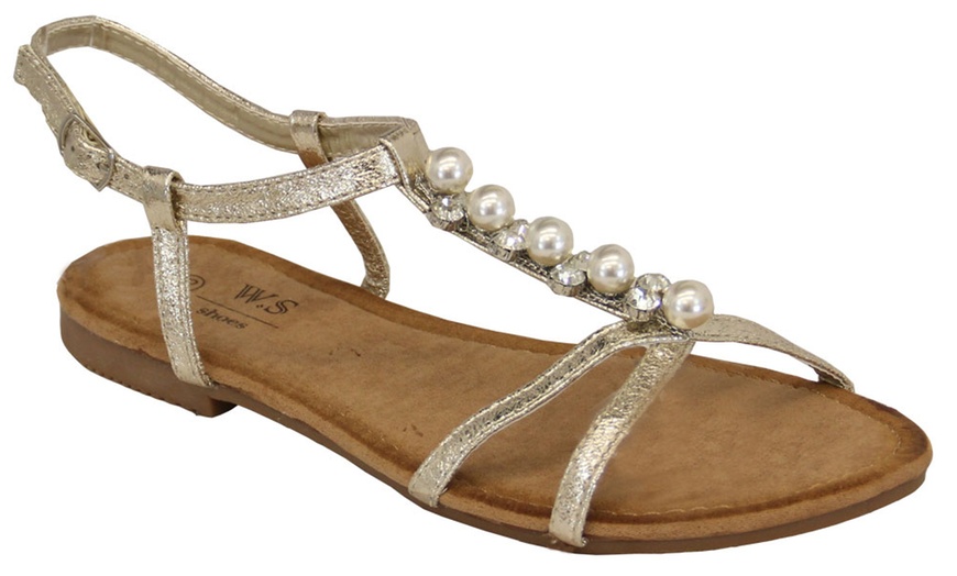 Image 6: Women's Diamante Sandals