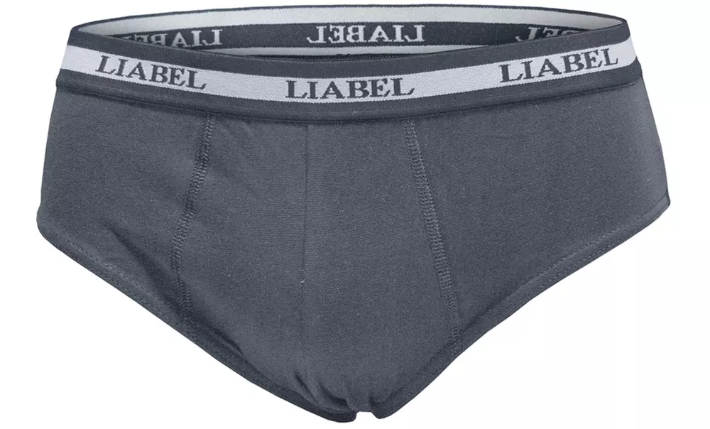 Lot de 6 sous-vêtements pour hommes en coton élastique Liabel