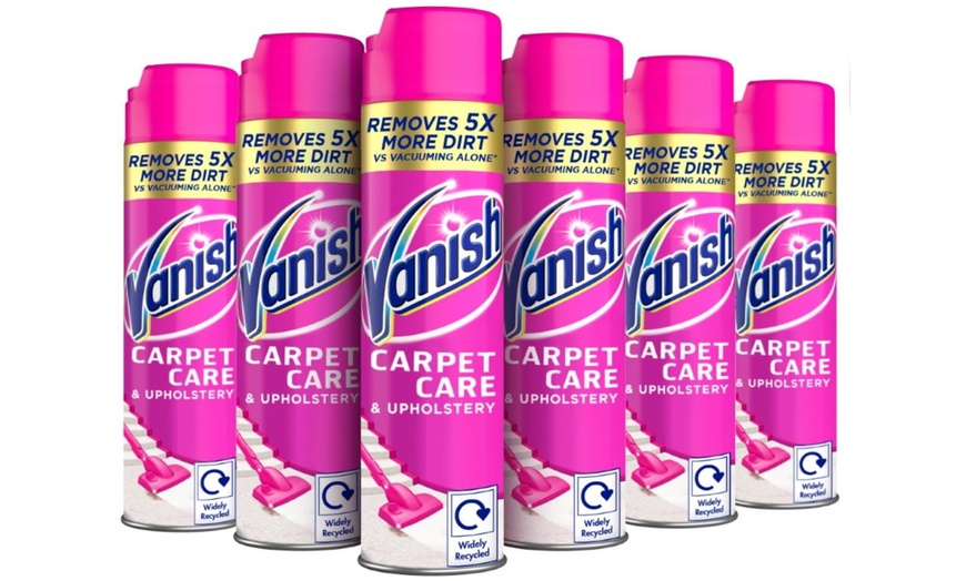 Image 1: Pack of 6 or 12 Vanish Gold Carpet Care Foam 600ml