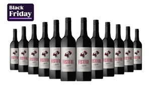 12-Bottles of Fistful Wines in Choice of 7 Varieties