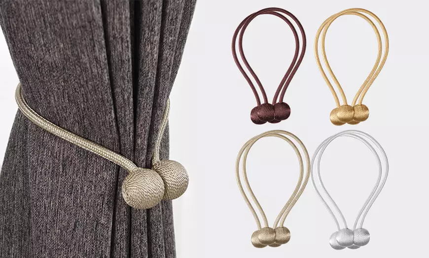 Image 1: Hebillas con imán para cortinas