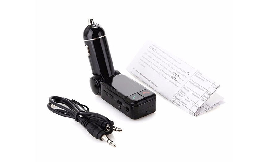 Image 7: Four in One Bluetooth Car Kit with Music Transmitter