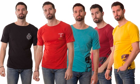 T-shirt da uomo AVX Avirex Dept. in cotone, disponibili in vari colori e taglie