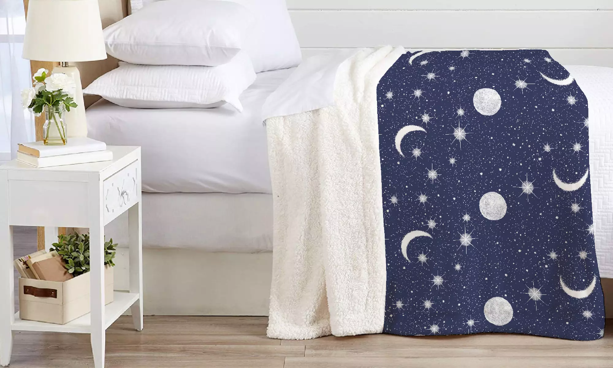 Warme Sherpa-Decke „Vermont“