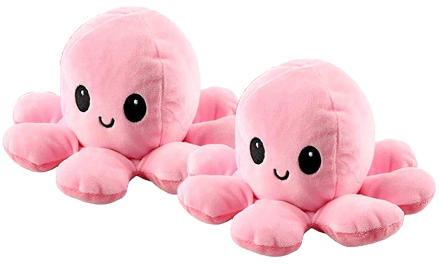 Image 17: Reversible Plush Octopus Toy