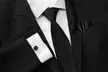 1 o 2 sets de regalo con corbata, clip, pañuelo y gemelos, entregados en una elegante caja en color negro - Second Medium