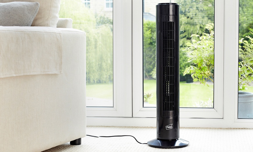 Image 2: 50W Oscillating Tower Fan