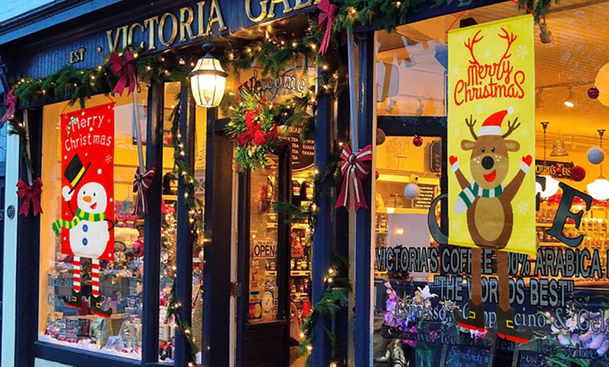 Image 2: One or Two Christmas Hanging Flags