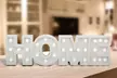 Lettres lumineuses avec LED 'Home' - Second Medium