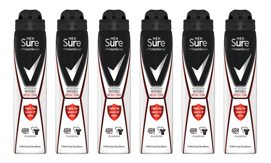 Image 4: Six-Pack of Sure for Men Antiperspirant Body Spray Deodorant