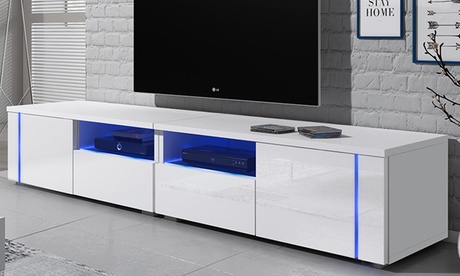 Mobile TV Oxy Selsey con illuminazione a LED, disponibile in 2 modelli e 4 combinazioni di colori