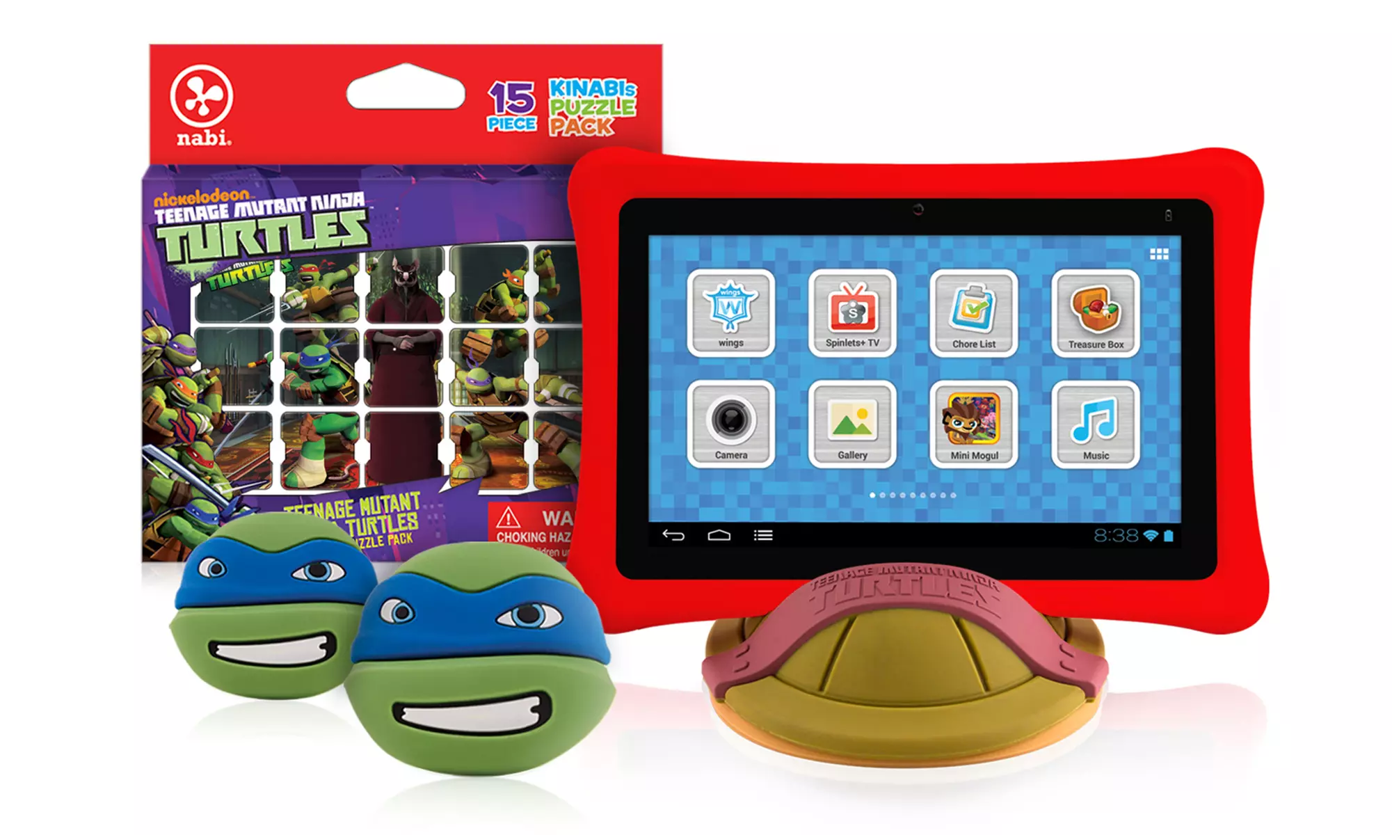 nabi 2S Tablet with Teenage Mutant Ninja Turtles Stand and Puzzle Pack Bundle - Primary Image