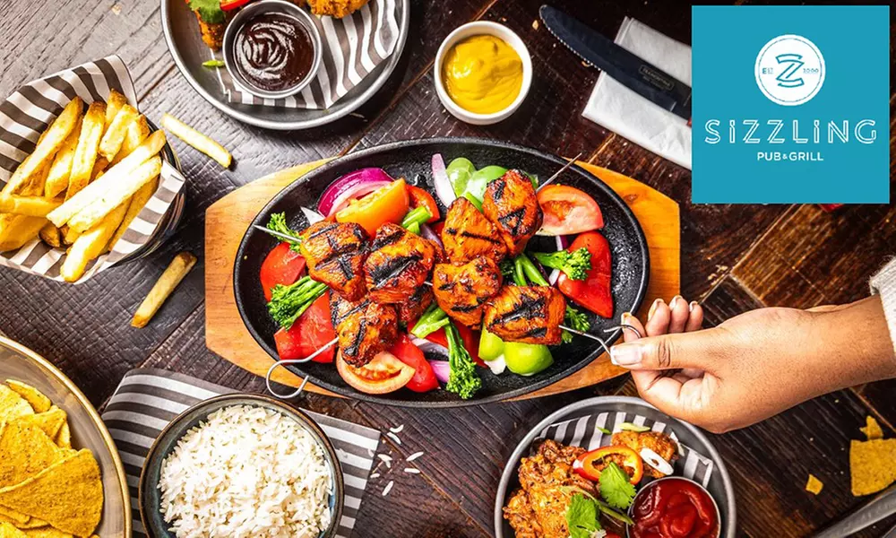 Sizzling Pub & Grill | 2 Starters & 2 Skillets | Sizzle Your Senses