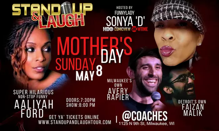 Stand Up & Laugh Comedy Show: Mother's Day Couples Special on May 8 at 8 p.m. - Primary Image