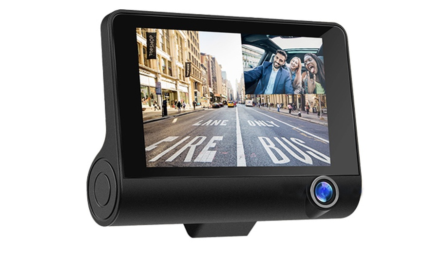 Image 5: Triple Vision Dash Cam with Night Vision