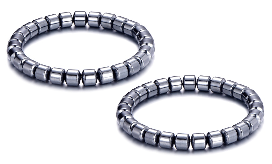 Image 3: Men's Hematite Bracelet