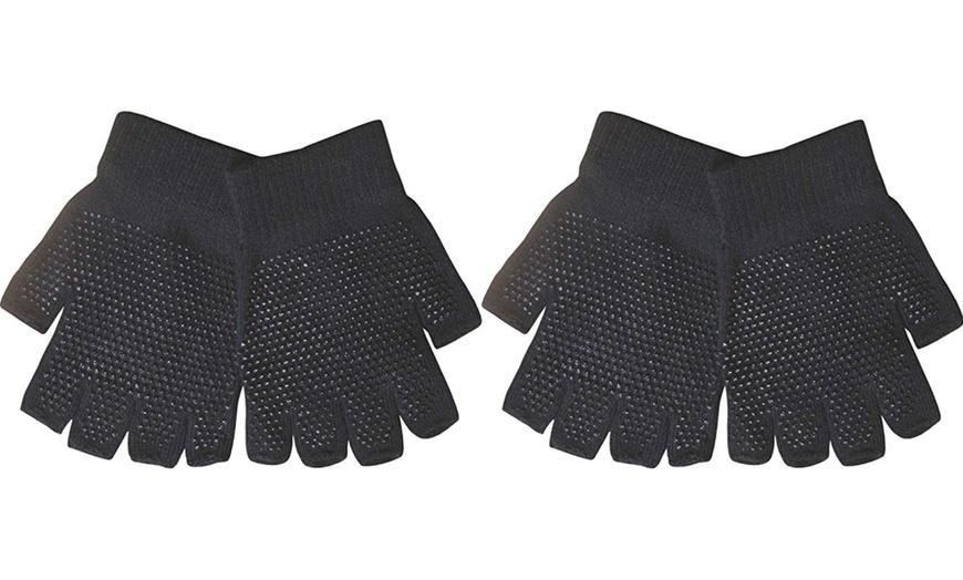 Image 3: Fingerless Gloves with Grip