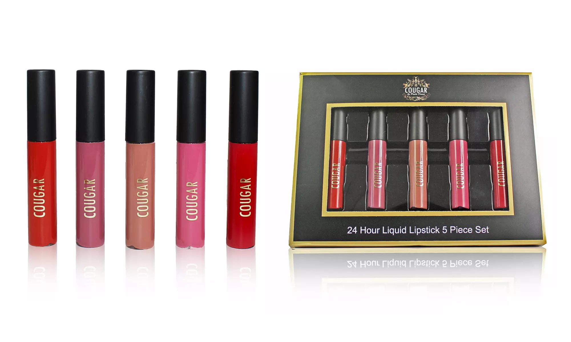 Cougar Beauty Matte Liquid Lipstick Set (5-Piece) - Primary Image