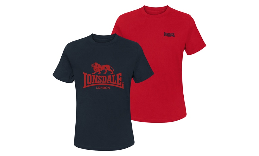 Image 5: Set da 2 T-Shirt da uomo Lonsdale