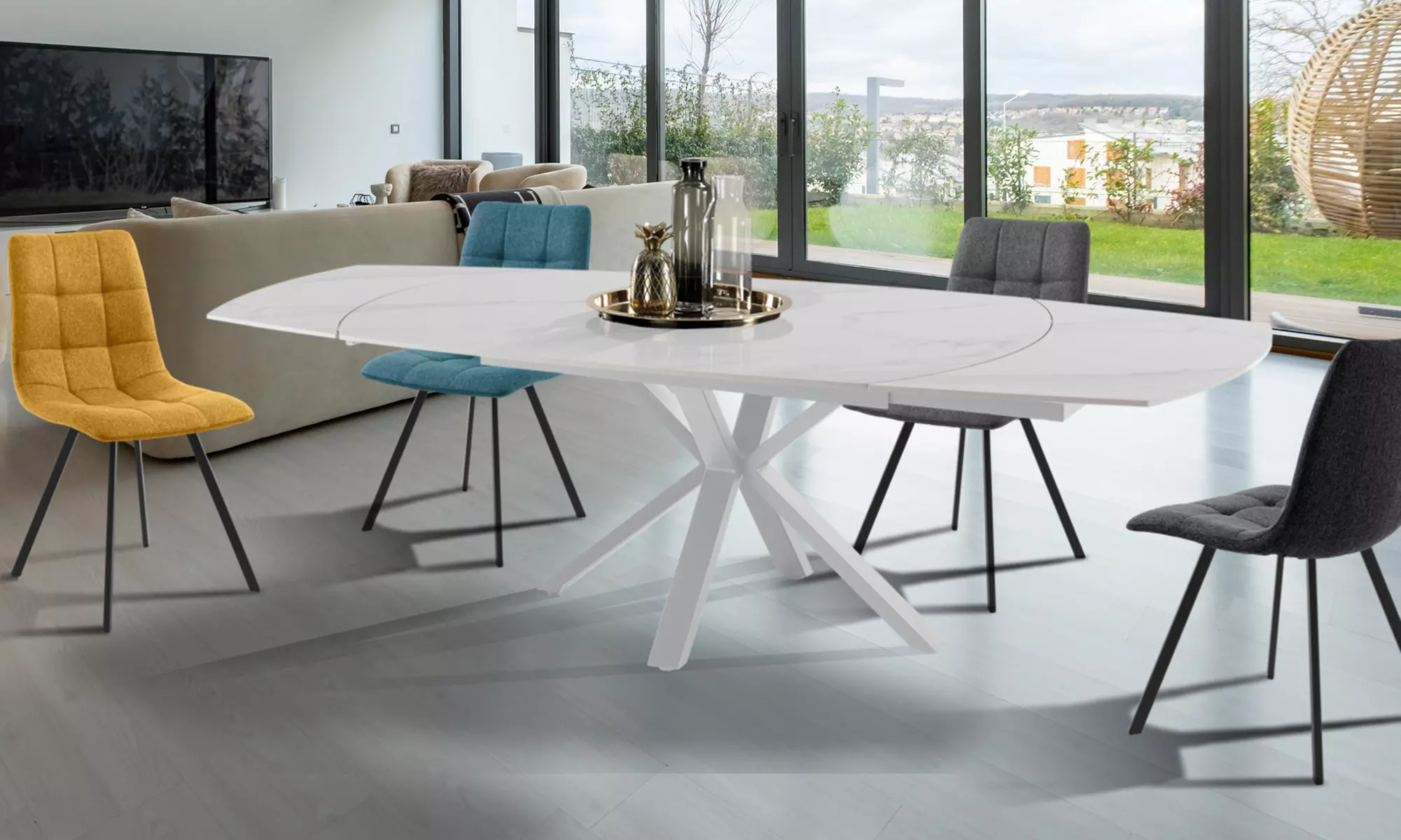 Oresteluchetta ausziehbarer Esstisch