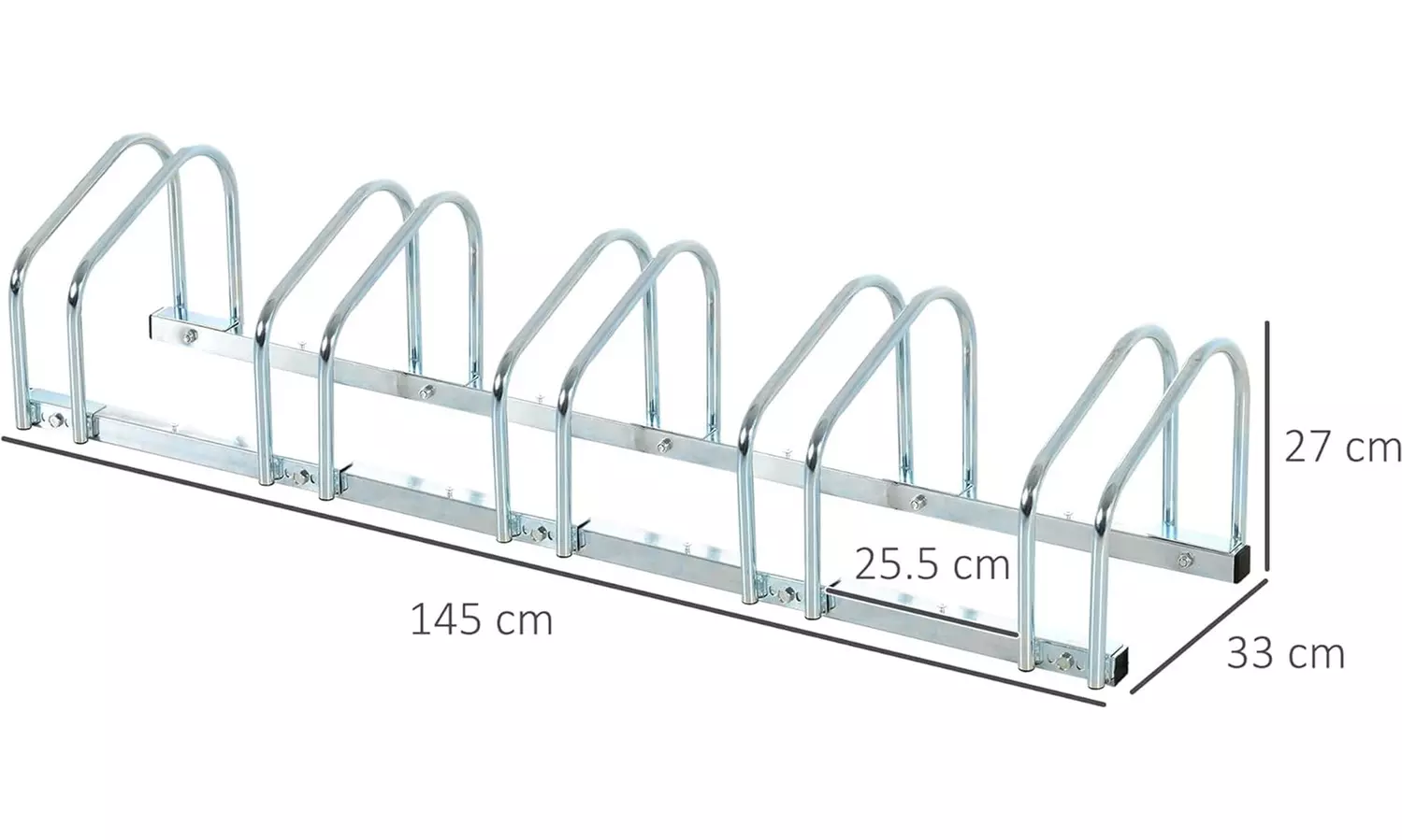 HomCom Bike Parking Rack