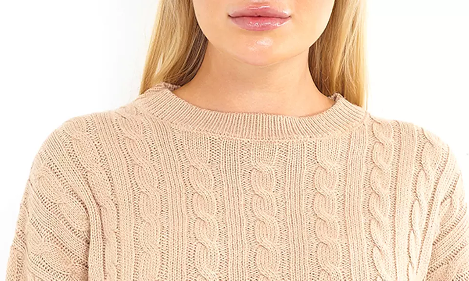 Ensemble pull et jupe en maille torsadée Brave Soul - Second Medium