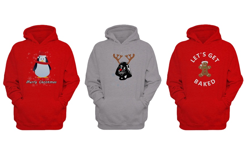 Image 1: Men's Christmas Hoodie